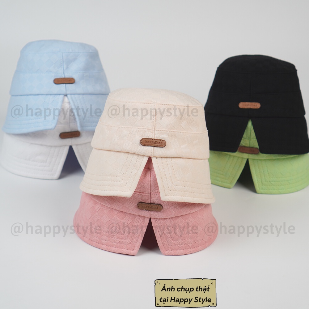 Mũ BUCKET vành cụp ❤️ Nón tai bèo xẻ thêu tem Kaxbdhat chất nhung xốp Quảng Châu form unisex nam nữ N99 - Happy Style