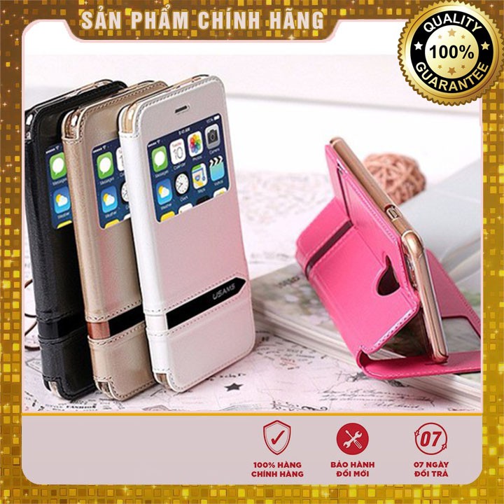 Bao da ốp lưng nắp gập cho Iphone 6/6s/6plus/6splus - Chính hãng USAMS | BigBuy360 - bigbuy360.vn