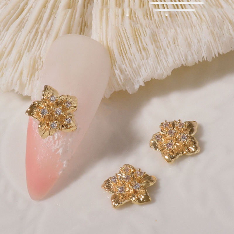 Hạt Đá Zircon 3D Bằng Hợp Kim Trong Suốt Lấp Lánh Trang Trí Móng Nghệ Thuật Thời Trang DIY
