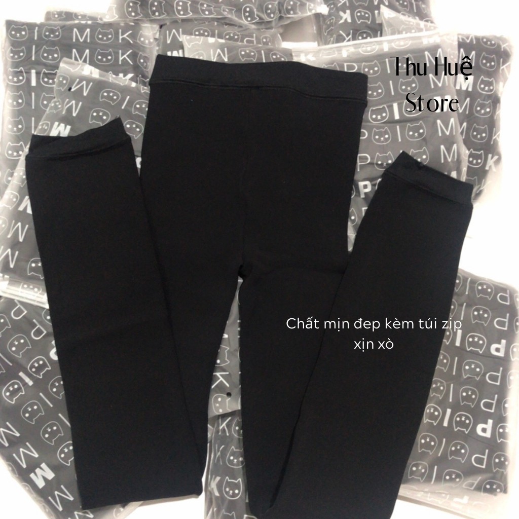Quần Tất Lót Nỉ Lông Dáng Legging Hàng Quảng Châu Siêu Ấm Siêu Co Giãn Kèm Túi Zip | BigBuy360 - bigbuy360.vn