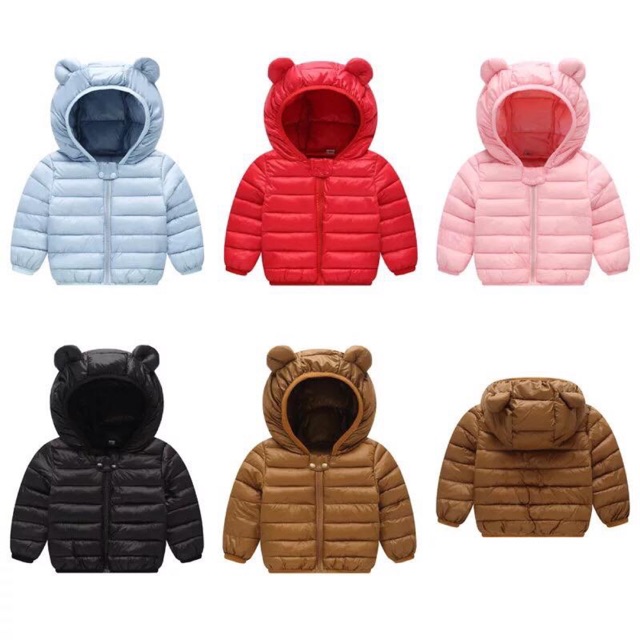 Áo phao tai gấu cho bé