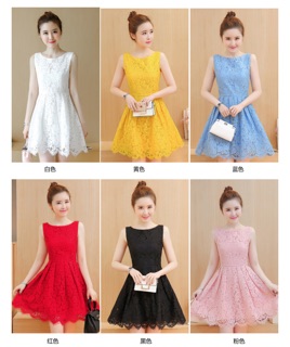 Váy ren xoè nhẹ nhàng