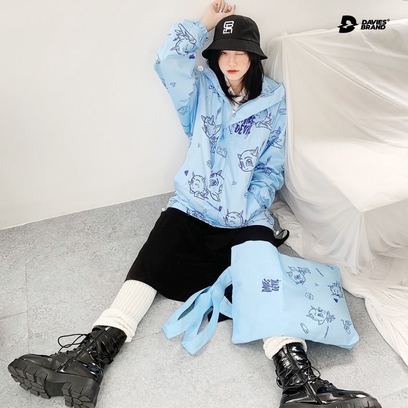 Áo Khoác Davies màu xanh size M 99% (Pass)