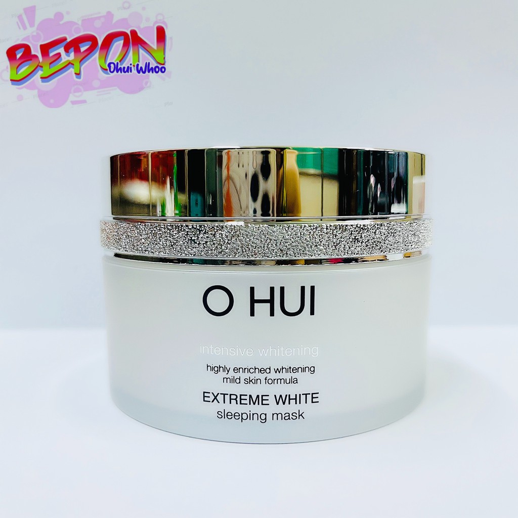 Kem mặt nạ ngủ Ohui Extreme White Sleeping Mask 100ml dưỡng trắng da, tối màu, cho làn da trắng trong - Ngọc Linh