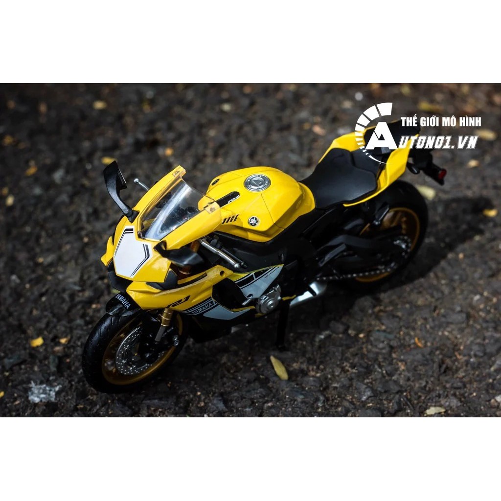 MÔ HÌNH YAMAHA YZF R1 60TH YELLOW 1:12 MSZ 7225