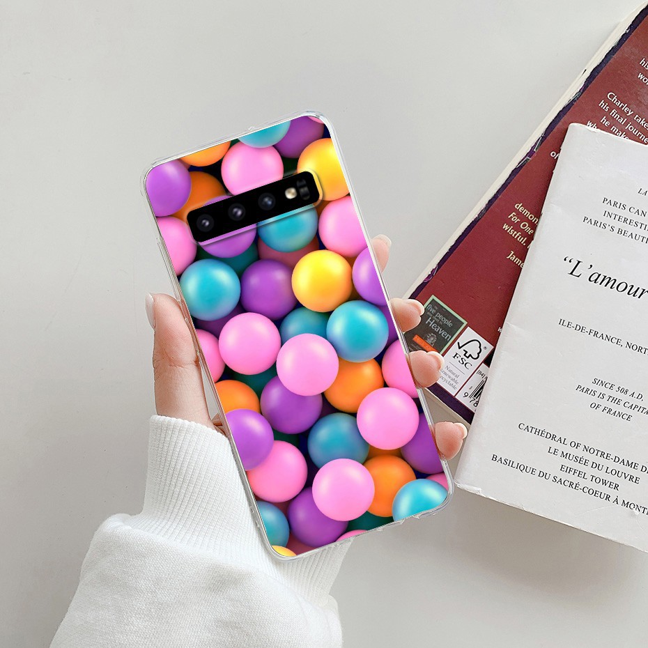 Ốp điện thoại TPU silicon mềm hình hoạt hình cho Samsung Galaxy S10/ S10e/ S10 Plus