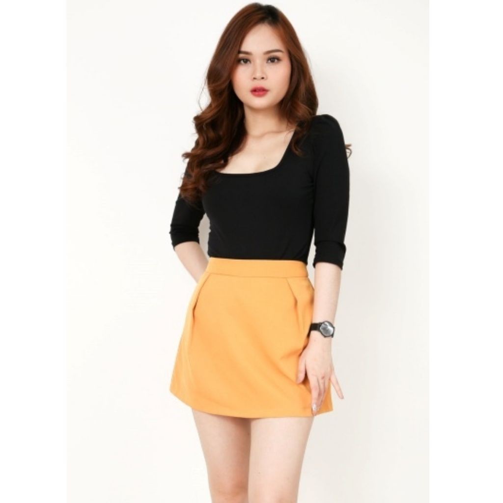 Quần giả váy chữ A lưng cao có quần lót trong chất vải vimter l1 sẵn 4 màu phối đồ siêu xinh | BigBuy360 - bigbuy360.vn