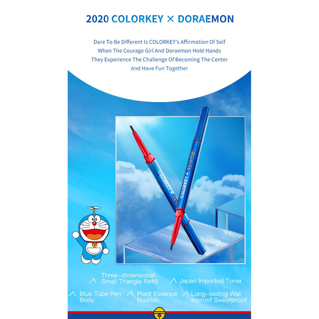 [Mã FMCGM50 - 8% đơn 250K] Bút Kẻ Mày Colorkey Dòng DORAEMON Lâu Trôi Chống Thấm Nước 30g | BigBuy360 - bigbuy360.vn