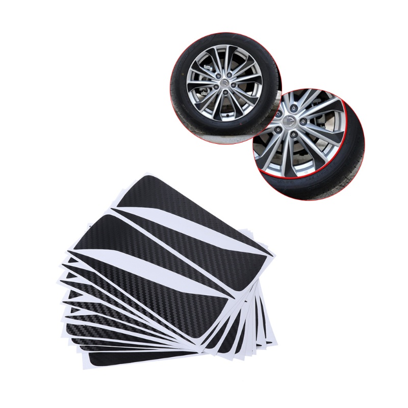 Sticker Sợi Carbon Dán Vành Bánh Xe Hơi Cho Qashqai j11