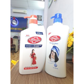 Combo 1 chai sữa tắm Lifebuoy 850g+ 1 chai dầu gội Lifebuoy 640g
