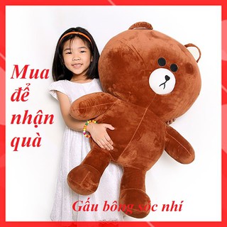 Gấu Bông Brown 90cm ⚡ FREESHIP ⚡ Gấu Bông Brown Cao Cấp