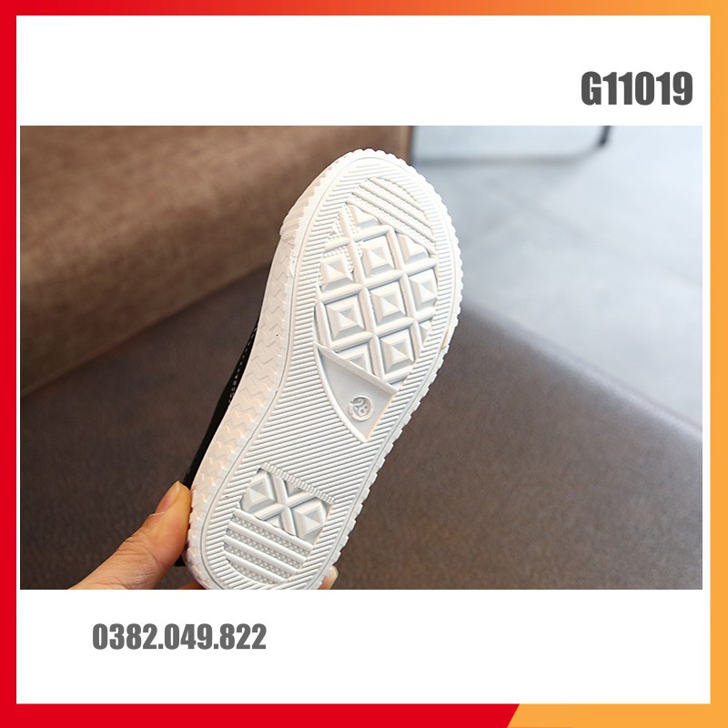 Giày Vải Cho Trẻ Em Mũi Vỏ Sò Đế Thấp Size 26-36 - G11019