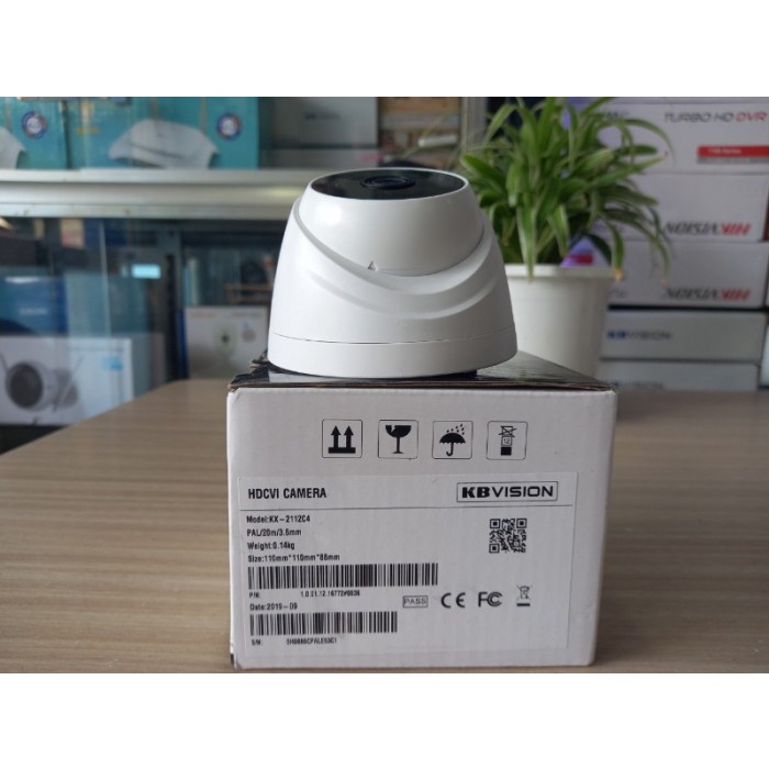 BỘ ĐẦU GHI 8 KÊNH - DVR Ai 8 kênh KBVISION KX-7108Ai - CAMERA Dome 4 in 1 hồng ngoại 2.0 Megapixel - bảo hành 2 năm