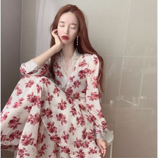 Đầm Hoa Phối Ren