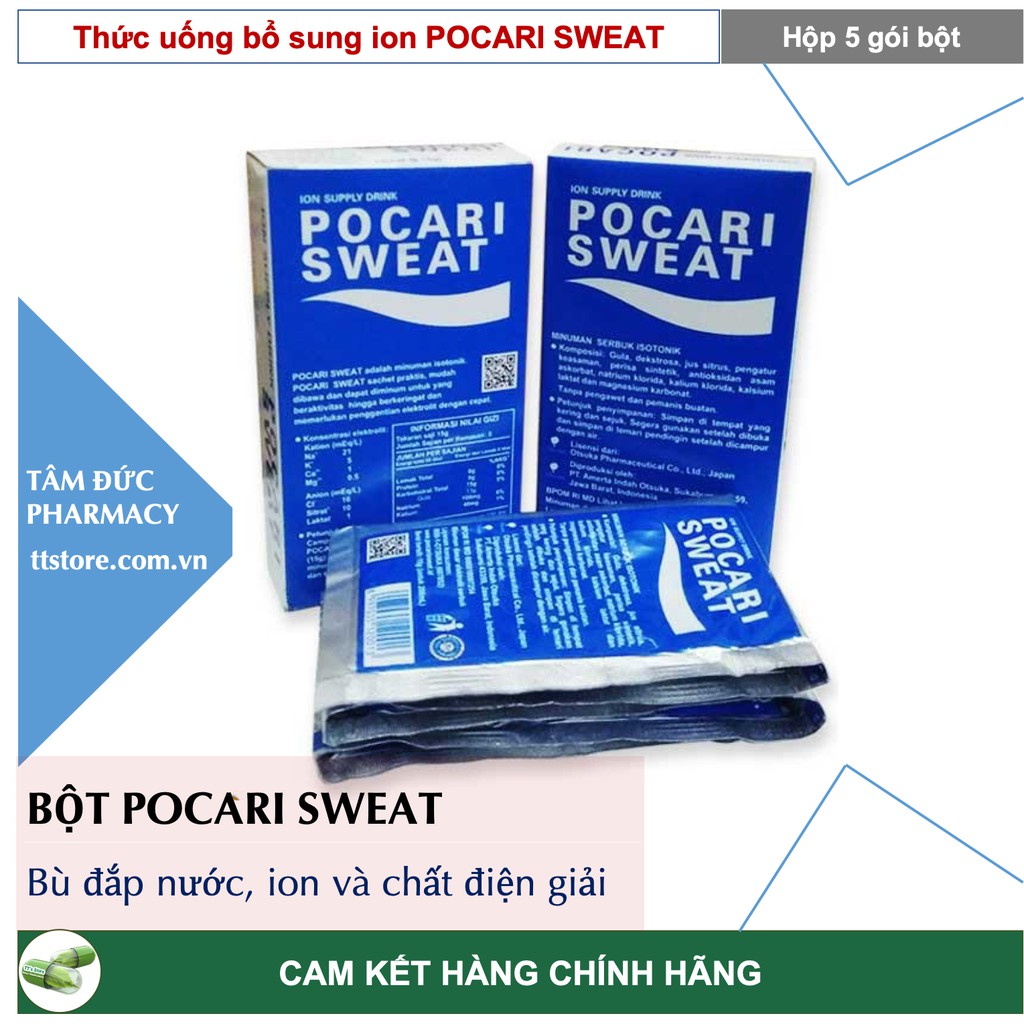 Pocari Sweat dạng bột - Thức uống bổ sung Ion Bột Pocari đến từ Nhật Bản