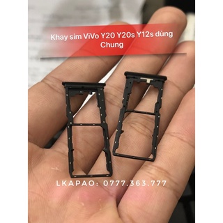 Khay Sim ViVo Y20 Y20s Y12s dùng chung màu đen, xanh