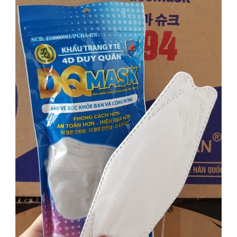KF94-Thùng 300 cái khẩu trang 4D-DUY QUÂN, SX theo công nghệ Hàn Quốc, kháng khuẩn, chống bụi, thời trang