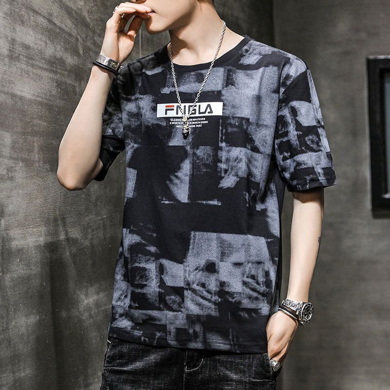 Áo Thun Tshirt Nam Nữ Unisex Chất Vải Thun Loang Fngla MAT168