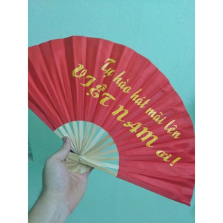 Quạt vải Huế_Phiên bản tự do (dài 28cm, xòe 52cm, nặng 50g)