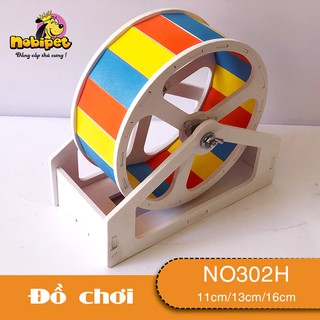 Nobipet - Wheel chạy Gỗ Màu  Đế  Eke