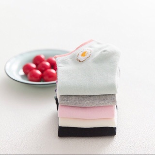 Vớ cổ ngắn Hàn Quốc cute cao cấp (Trắng)
