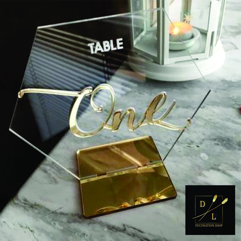 Thẻ Số Bàn Mica Cao Cấp