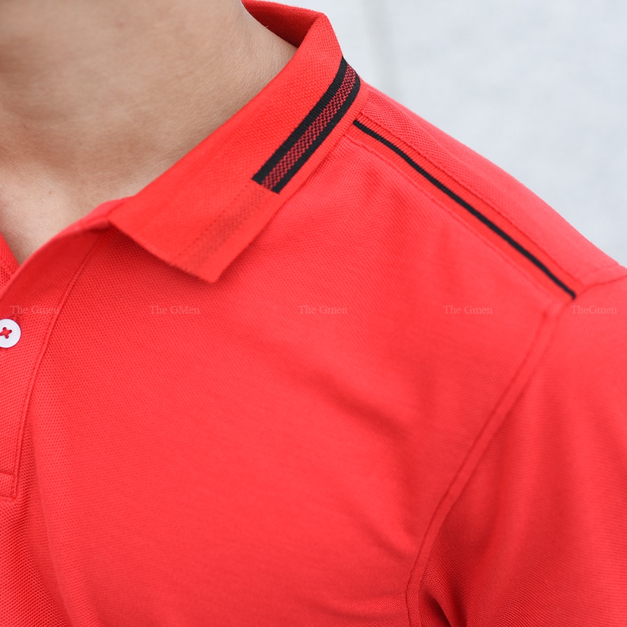 Áo Pattern Polo nam The GMEN thiết kế cổ bẻ có viền, vải cá sấu Cotton bền, chuẩn form