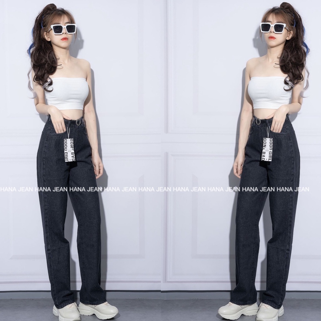 Quần Jean Ống Rộng Nữ Lưng Cao Phom Dài Kiểu ULZZANG HÌNH TỰ CHỤP | BigBuy360 - bigbuy360.vn