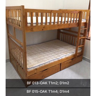 [MIỄN PHÍ SHIP] Giường Tầng Unit (1m2/1m2) Gỗ Tông Tự Nhiên Có Hộc Kéo Tiết Kiệm Diện Tích