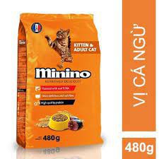 Thức Ăn Cho Mèo, Hạt Cho Mèo, Hạt_Minino 480g