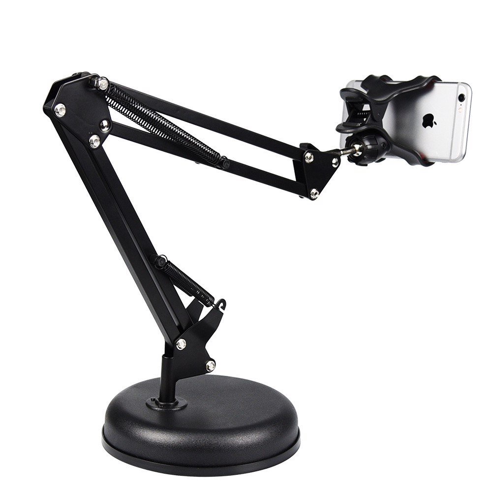 Transhine P35 - Chân Đế Đặt Bàn Có Đèn Led Live Stream Cho Điện Thoại