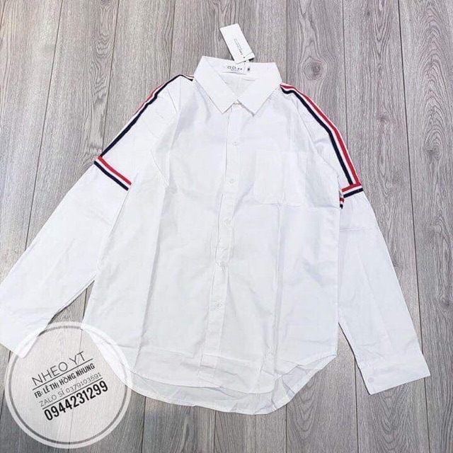 Áo sơ mi viền 3 loại kèm ảnh thật