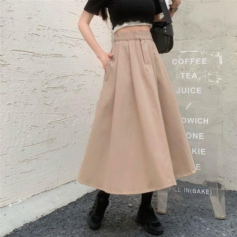 Chân váy Ulizzang nữ dáng dài form xoè mẫu hot