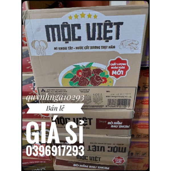 Thùng mì Mộc việt bò hầm 30 gói