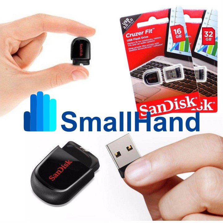 USB chịu nước – SanDisk 16GB Chính Hãng – Cruzer Fit CZ33 – USB Flash Diver – Bảo hành 5 năm – Siêu nhỏ