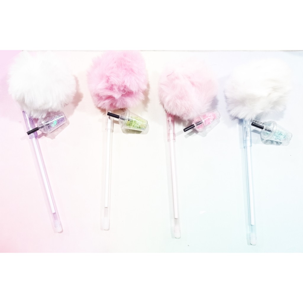 Bút quả bông trà sữa BQB24 ly kem yakult boba tea cute dễ thương