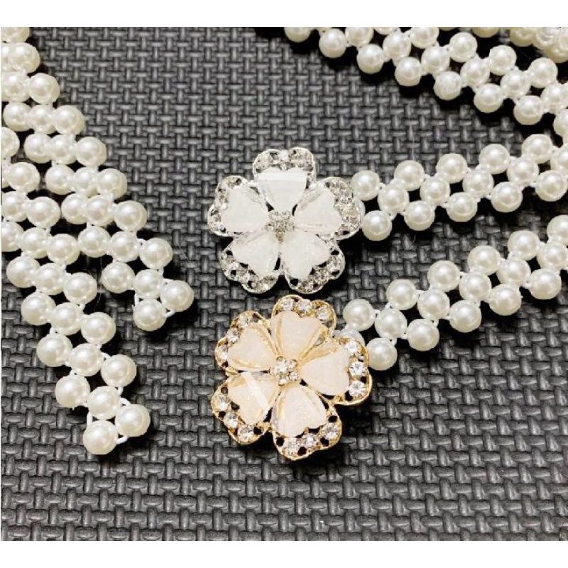 💖Đai váy kết Ngọc đính đá đẹp mê li🎀Bảng ngọc 2cm💰