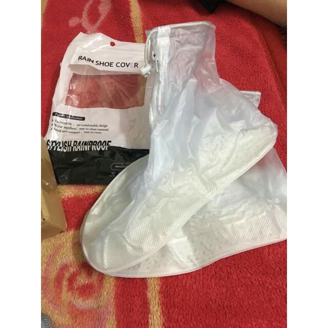 Bao giày đi mưa bọc giày áo mưa giày dép ủng thời trang bằng cao su trong suốt khô ráo dù mưa bão | BigBuy360 - bigbuy360.vn
