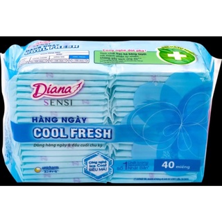 [GÓI 40 MIẾNG] Băng vệ sinh Diana hàng ngày Sensi Cool Fresh gói 40 miếng