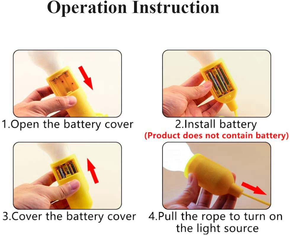 Bóng Đèn Dây Rút Nhiều Màu Phong Cách Cổ Điển Tiện Dụng Cho Cắm Trại