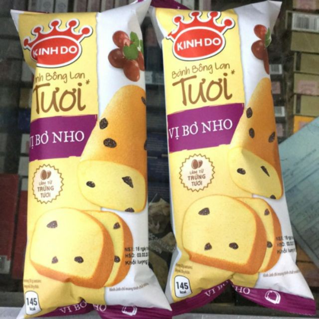 Combo 2, 5,10 gói  Bánh Bông Lan Tươi Bơ Nho 40G