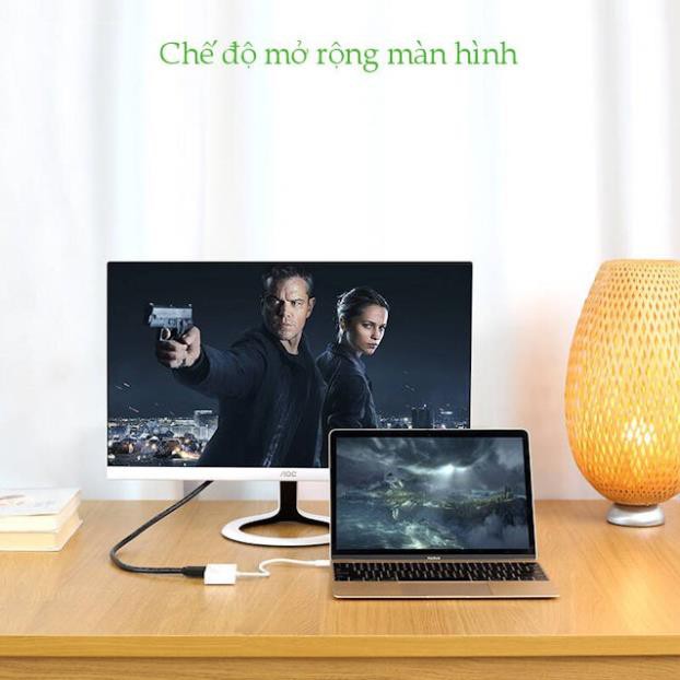 Bộ chuyển đổi USB Type C sang HDMI và VGA dài 15cm UGREEN MM123 ✔HÀNG CHÍNH HÃNG ✔