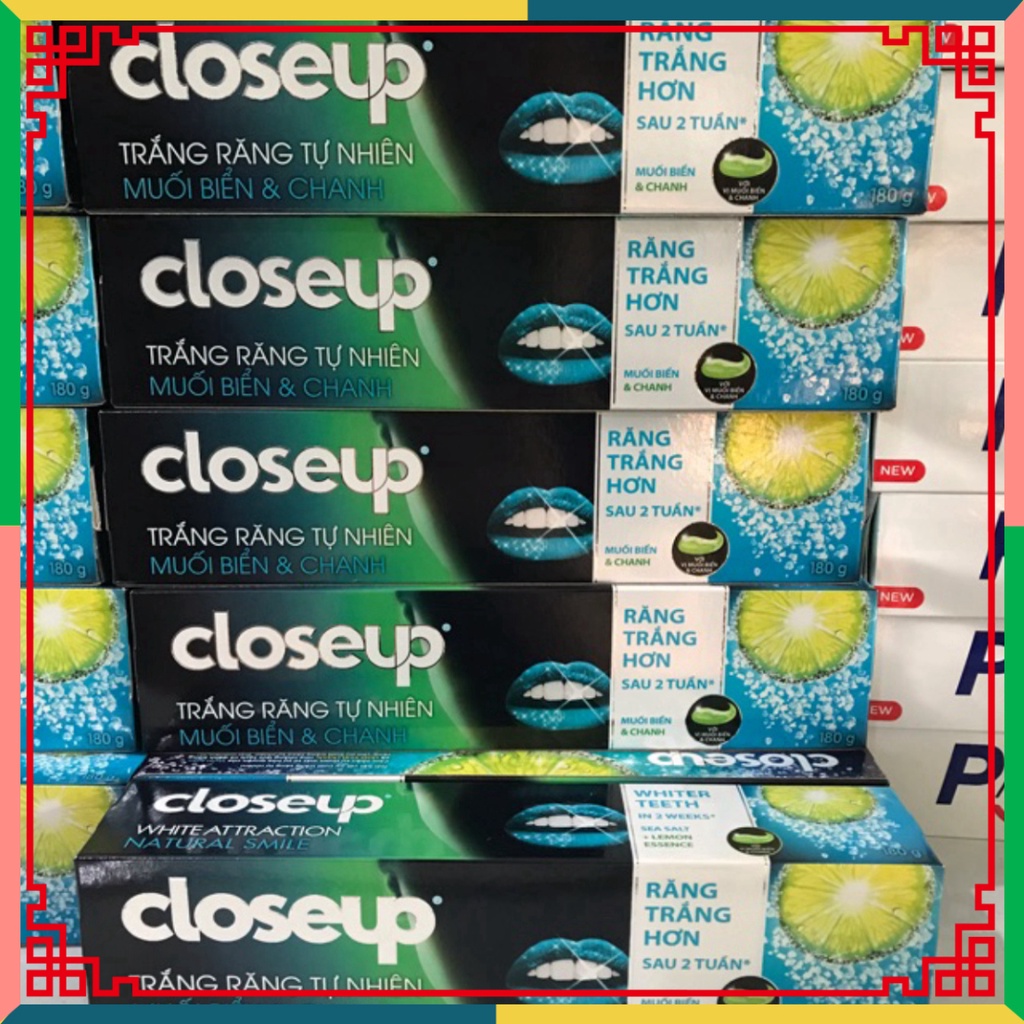Kem Đánh Răng Closeup Muối Biển & Chanh 180g