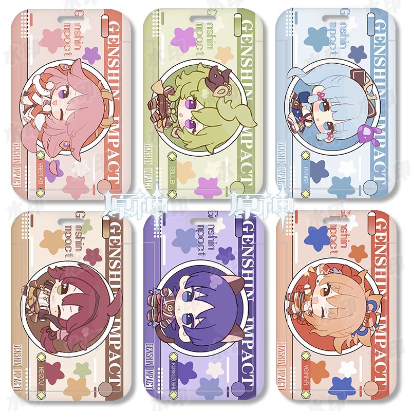 Ví Đựng Thẻ / Danh Thiếp / Danh Thiếp / Thẻ Tín Dụng In Hình Anime GenshinImpact Yae Miko / ZhongLi / Razor / Raiden / Cyno DIY