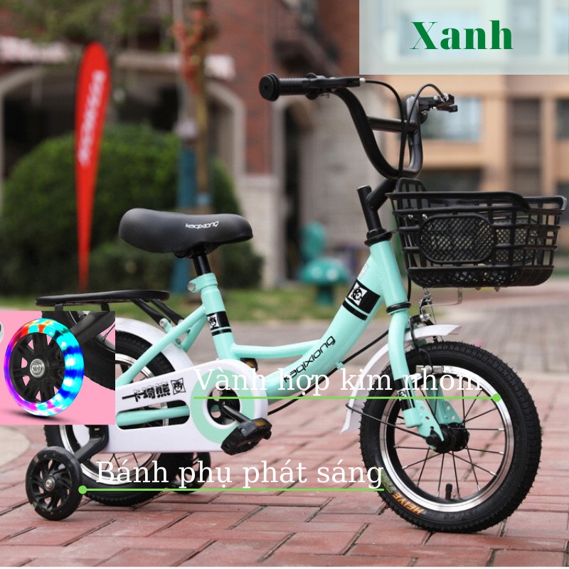 Xe đạp trẻ em, xe đạp bé gái Kaqixiong bé gái duyên dáng và nữ tính hơn size 18 cho bé từ 6-8t