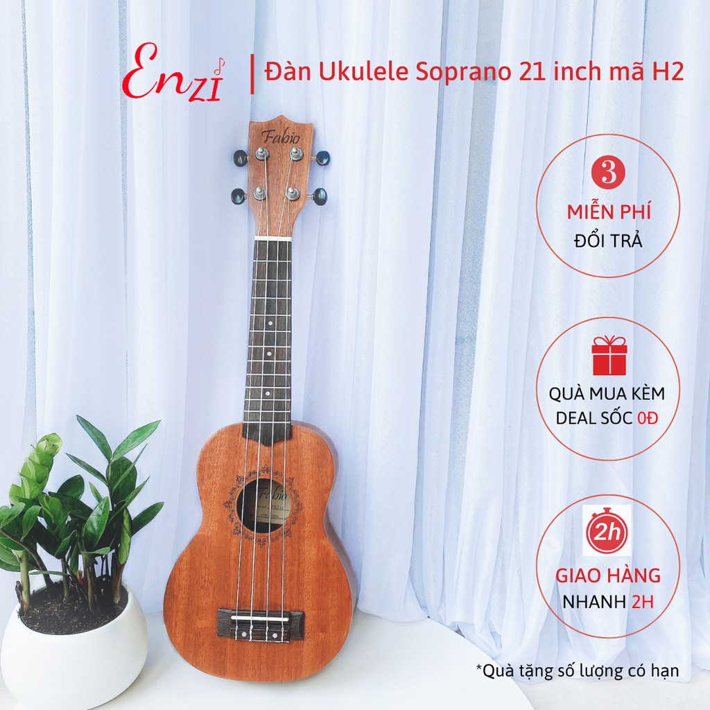 Đàn ukulele soprano gỗ 21 inch giá rẻ Enzi