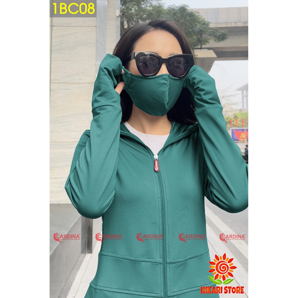 Áo Chống Nắng Nữ Toàn Thân Cardina Nhật Bản 2021 - Vải thun lạnh làm mát, chống tia UV, lưới tản nhiệt, kèm khẩu trang | BigBuy360 - bigbuy360.vn