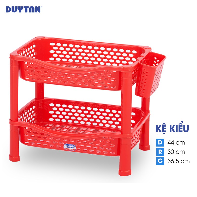 Kệ kiểu nhựa DUY TÂN 2 ngăn (44 x 30 x 36.5 cm) - 27365 - Giao màu ngẫu nhiên