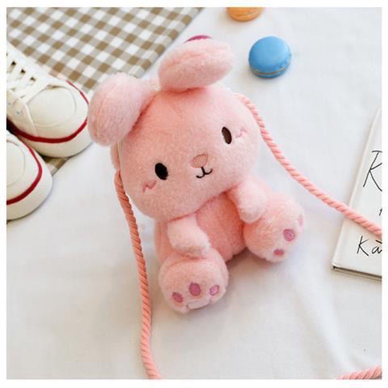 Túi Đeo Chéo Hình Thú Nhồi Bông Dễ Thương Phong Cách Hàn Quốc