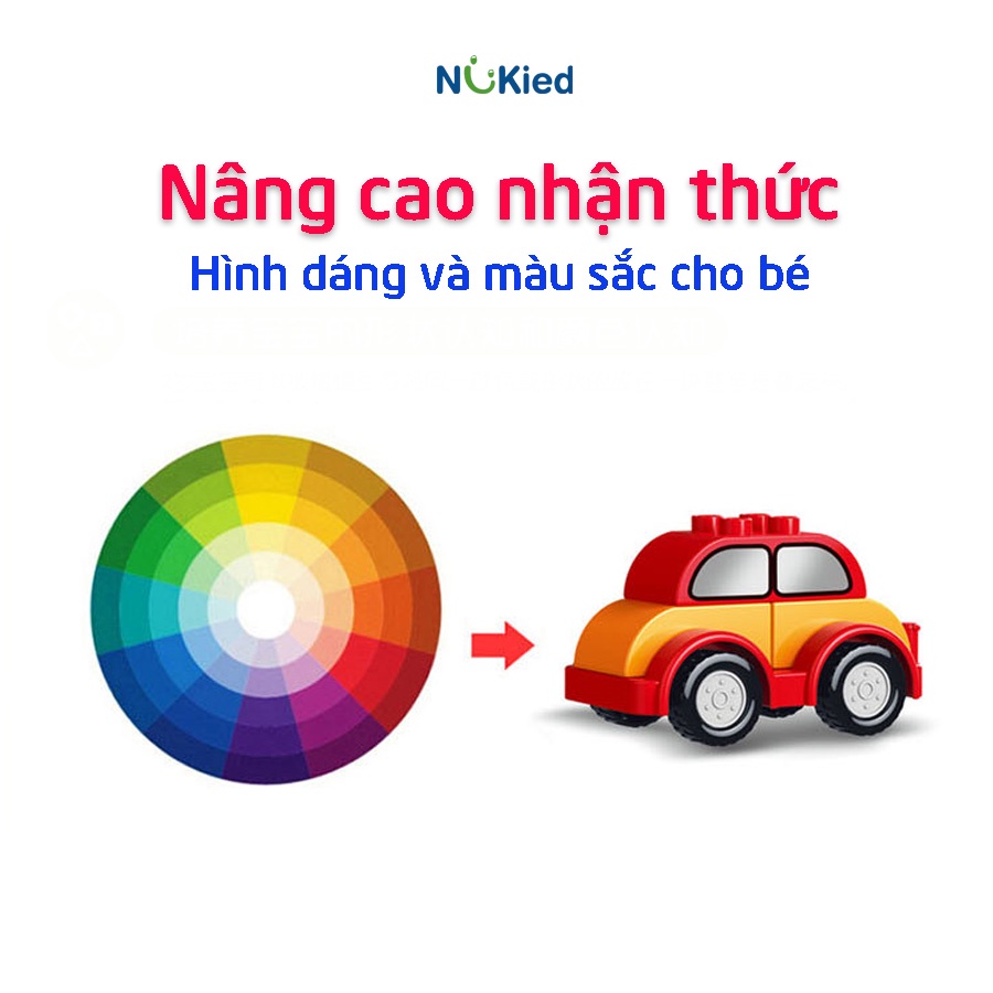 Bộ Lắp Ráp Lego Duplo Ghép Mô Hình Xe Chuyên Dụng Robot – Đồ Chơi Thông Minh Cho Bé – Nhựa ABS - Nukied